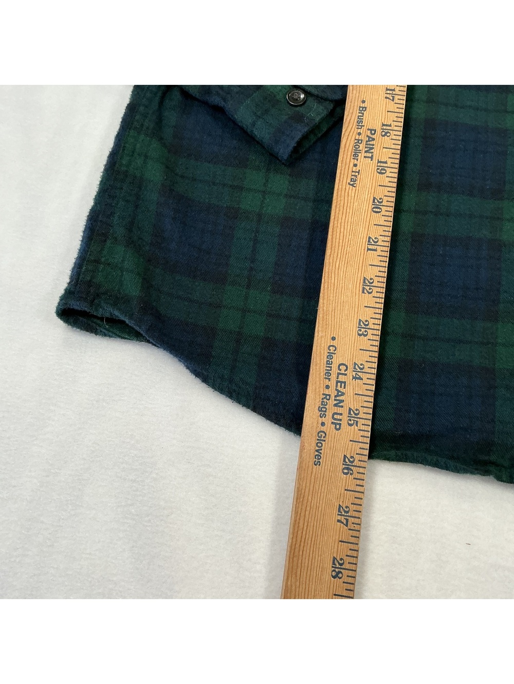L.L.Bean Flannel Women Medium Blackwatch Plaid Relaxed Fit Button Up 100% Cotton - Picture 6 of 7
